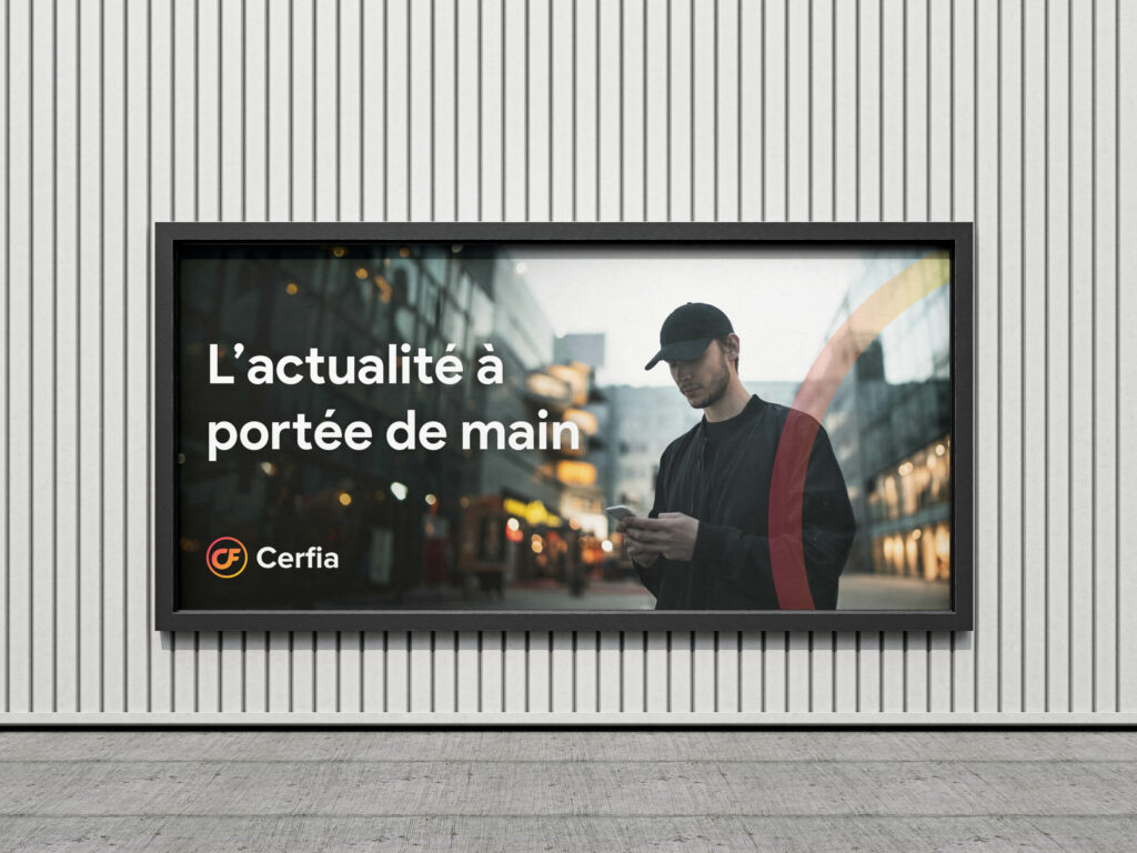 mockup de billboard pour Cerfia